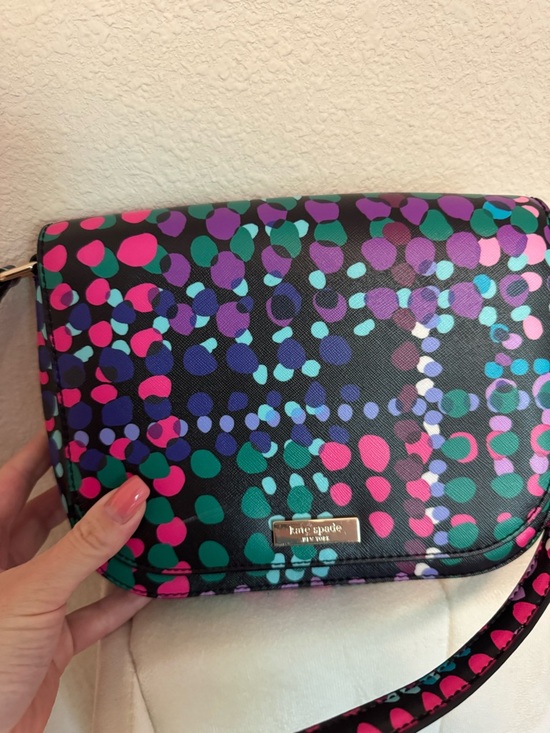 kate spade Handbags - kate spade Black Multicolor Dot Print Crossbody